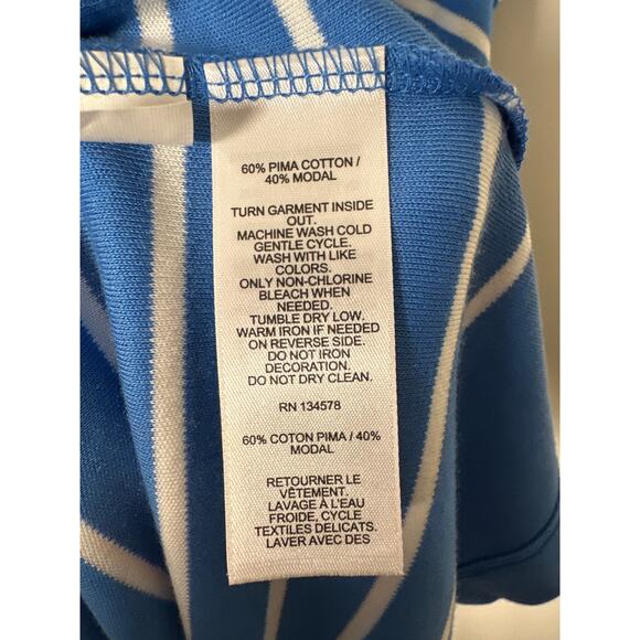 Vineyard Vines Striped Simple Tank Dress Tide Blue Stripe Womens Size 2X - Picture 7 of 7